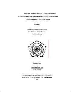 Pengaruh Zat Pengatur Tumbuh Rootone F Terhadap Pertumbuhan Akar Jati