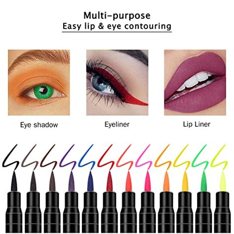 Ownest 12 Colors Liquid Eyeliner Set Matte Liquid Eyeliner Colorful