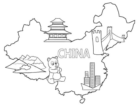 Printable Map Of China Coloring Page Download Print Or Color Online