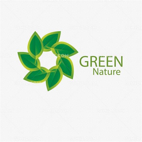 矢量绿叶子店铺logo设计图片素材免费下载 觅知网