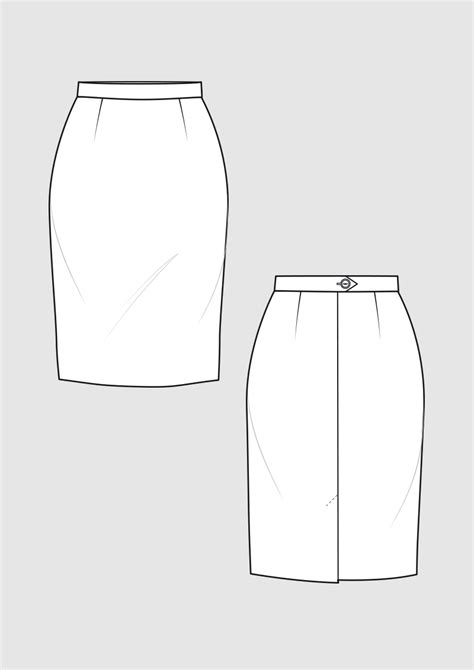 Pattern Basic Skirt Block For Women › Mmueller And Sohn