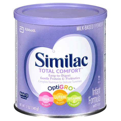 We work on your behalf to ensure your specialty formula is covered. Abbott Similac Total Comfort Partially Hydrolyzed Protein Infant Formula with Iron