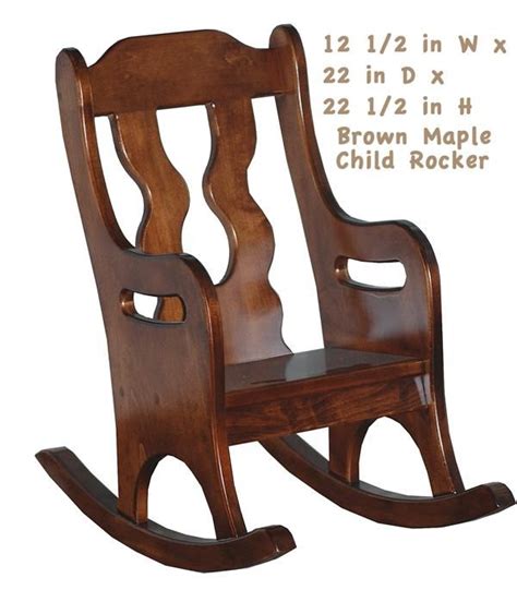 Unbelievable Amish Made Childrens Rocking Chair Engraved Child