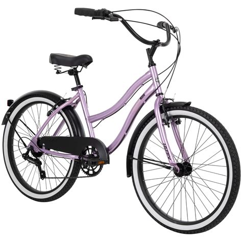 Huffy 24 In Girls Lockland 7 Speed Cruiser Bike Purple