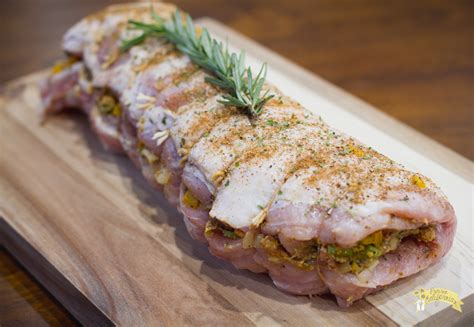 The entire pork tenderloin recipe requires less than 60 minutes and most of that time is hand's off brining and baking. Cajun Stuffed Pork Loin featuring Thomas Titus