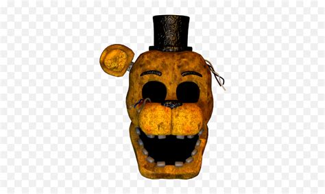 Freetoedit Withered Golden Freddy Head Fnaf 2 Golden Freddy Head Png