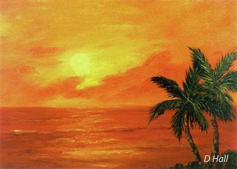Hawaiian Sunset 27 Painting By Donald K Hall