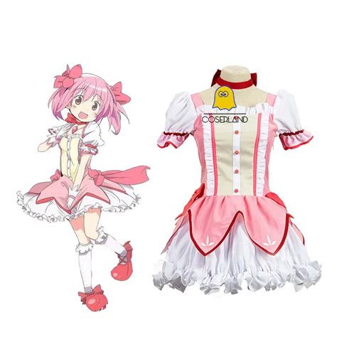 Madoka Kaname Maid Dress Puella Magi Madoka Magica Cosplay Costume