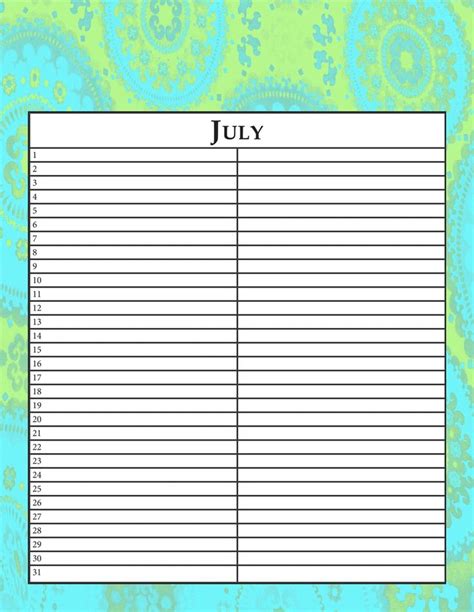 Perpetual Calendar Set Instant Download Printable Pdf In 2020