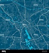 Mapa de la ciudad de hannover fotografías e imágenes de alta resolución ...
