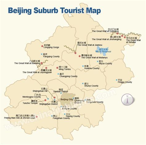 Beijing Map Map Of Beijings Tourist Attractions And Subway