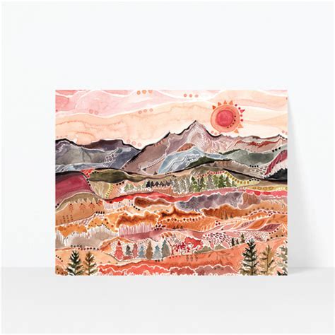 Rocky Mountain National Park Art Print Earth Clay