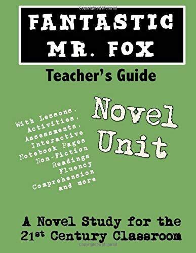 Fantastic Mr Fox Novel Study By Elizabeth Chapin Pinotti