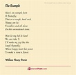 The Example Poem by William Henry Davies