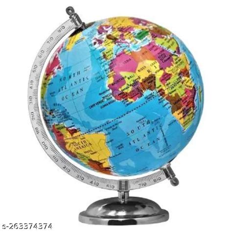 8 Inches 20cm Educational Political Globe With Chrome Arc Desk And