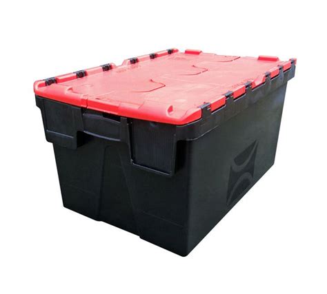 Black Heavy Duty Litre Distribution Storage Box Crate Crocodile