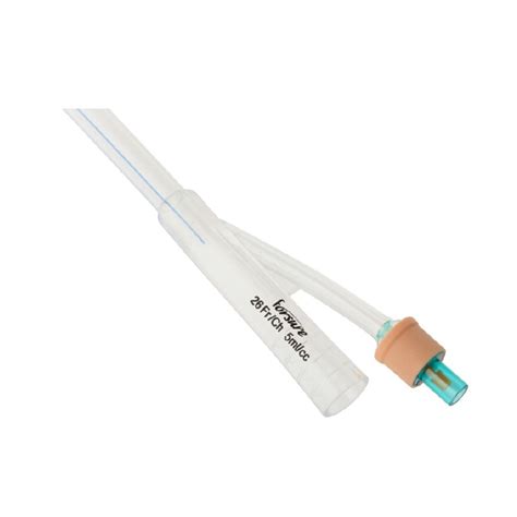 100 Silicone Coated Foley Catheter 2 Way Adult Forsure Medical