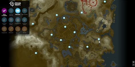 Zelda Dungeon Breath Wild Interactive Map Vsaconcepts