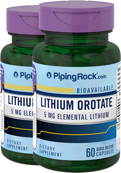 Lithium Supplements | Lithium Uses | Lithium Benefits | PipingRock ...