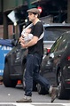 Matthew Rhys takes adorable baby son Sam out for a walk in New York ...
