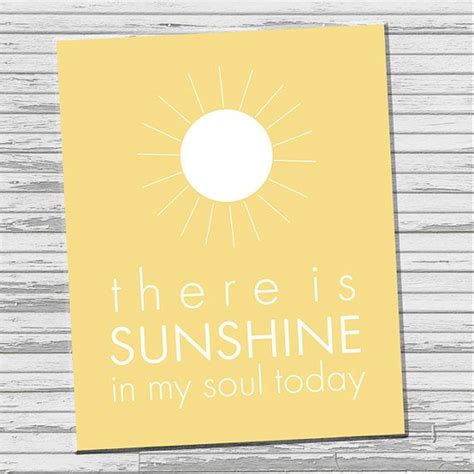 There Is Sunshine In My Soul Today Etsy Printable Graphic Art Lds