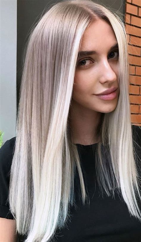 Gorgeous Hair Colour Ideas That Worth Trying Icy With Subtle Strawberry