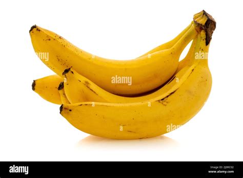 Banana Cluster Isolated Stock Photo Alamy