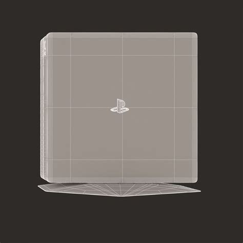 Sony Playstation Ps4 Slim 3d Model 29 3ds Max Xsi Obj Ma Lwo