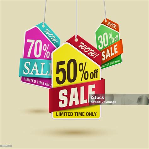 Bargain Sale Discount Label Stock Illustration Download Image Now
