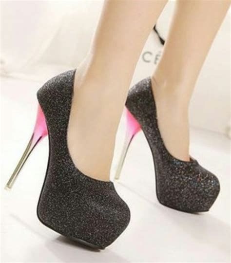 ☺ Black Heels Stockings Heels Perfect Shoes