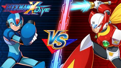Mega Man X Vs Zero Mega Man X Dive Pvp Rockman X Dive Youtube