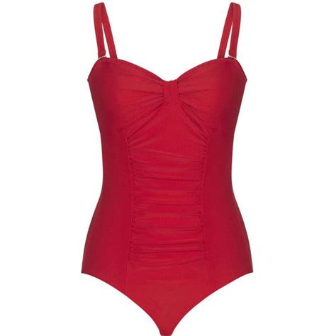 Swimwear For Tall Women Ruched Keyhole Back Swimsuit In Red At Lts