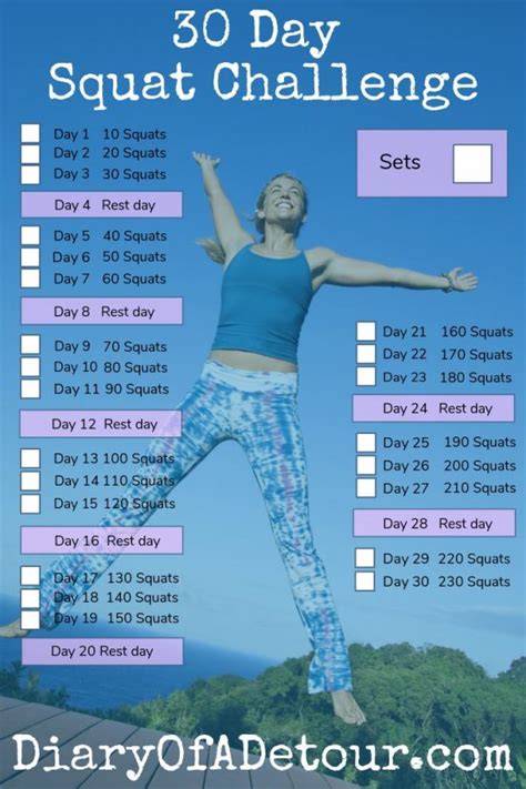 30 Day Squat Challenge A Fitness Challenge For All Abilities