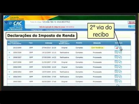 Por meio do site da receita federal é possível confirmar a autenticidade do comprovante, bem como todos os dados contidos nesse documento. Como Utilizar o Site da Receita Federal - YouTube