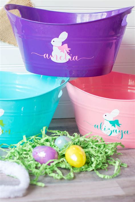 12 Personalized Easter Baskets Monogrammed Baskets And Buckets For Easter