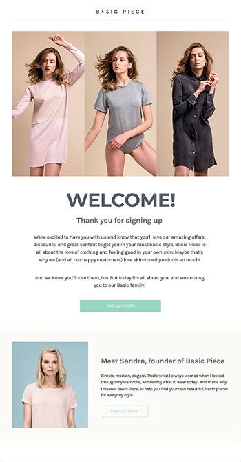 How To Create A Welcome Email Template Examples Omnisend