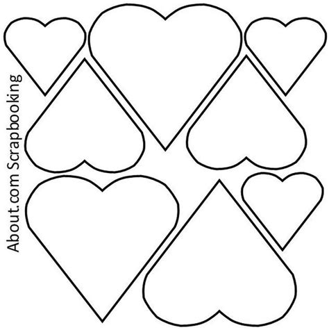 Free Printable Heart Templates Cut Outs Freebie Finding Mom Heart Flower Craft Templatepdf
