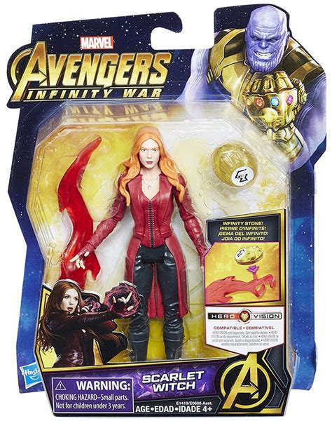 Marvel Avengers Infinity War Scarlet Witch 6 Action Figure With Stone