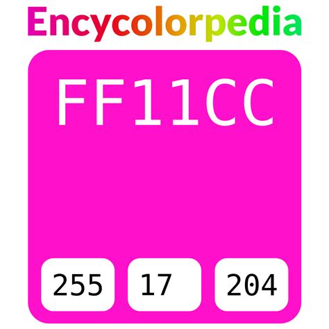 Ff11cc F1c Hex Color Code Rgb And Paints