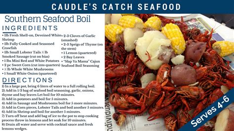 Southern Seafood Boil Caudles Catch Seafood