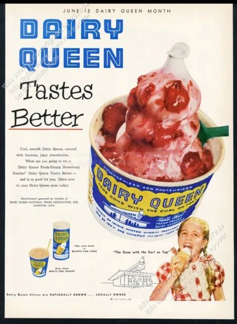 Dairy Queen Restaurants Fast Food Advertising Collectibles Picclick