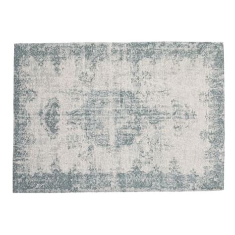 Teppich für wohnzimmer arabisch grau aus polypropylen für schlafzimmer. Teppich , 140 x 200 cm, blau Villandry | Maisons du Monde