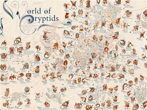 Este Mapa Muestra La Criatura Mitológica Más Famosa De Cada País