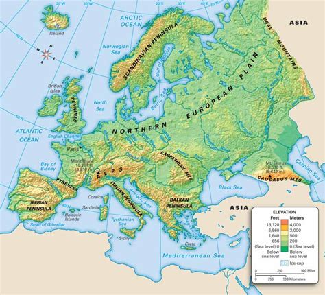 Map Of Europe Northern European Plain