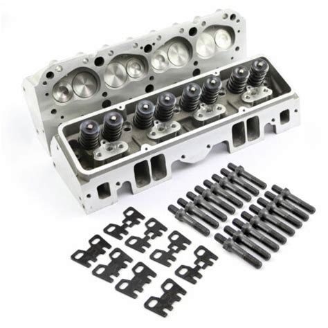 Sbc Chevy 350 Complete Straight Alum Cylinder Heads 190cc 64 38 Studs