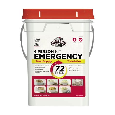 I've tested many brands for my home emergency supply and this is simply delish. AUGASON FARMS 72-Hour 4-Person Emergency Food Supply ...
