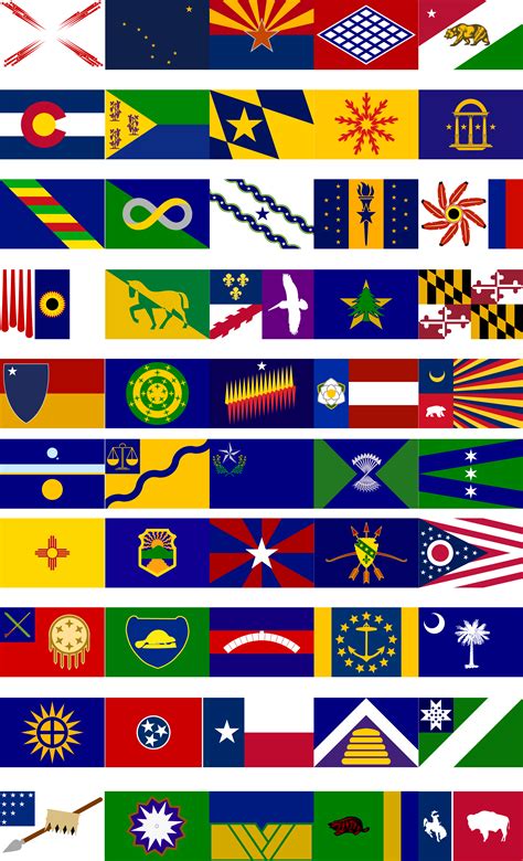 50 State Flags In One Pic Rvexillology