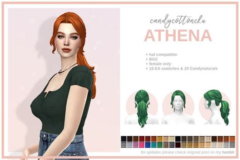 Athena Af Hair Candycottonchu On Patreon In 2021 Womens Hairstyles