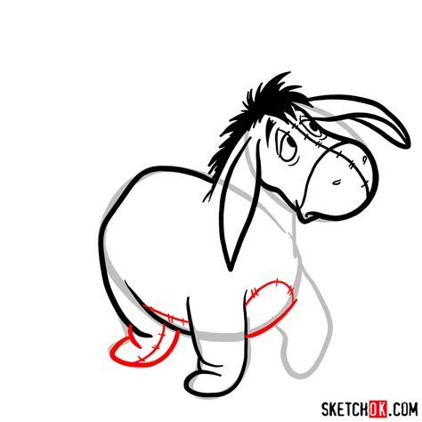 How To Draw Eeyore Step By Step Drawing Guide By Dawn