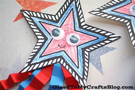 Patriotic Shooting Star 4th Of July Craft
